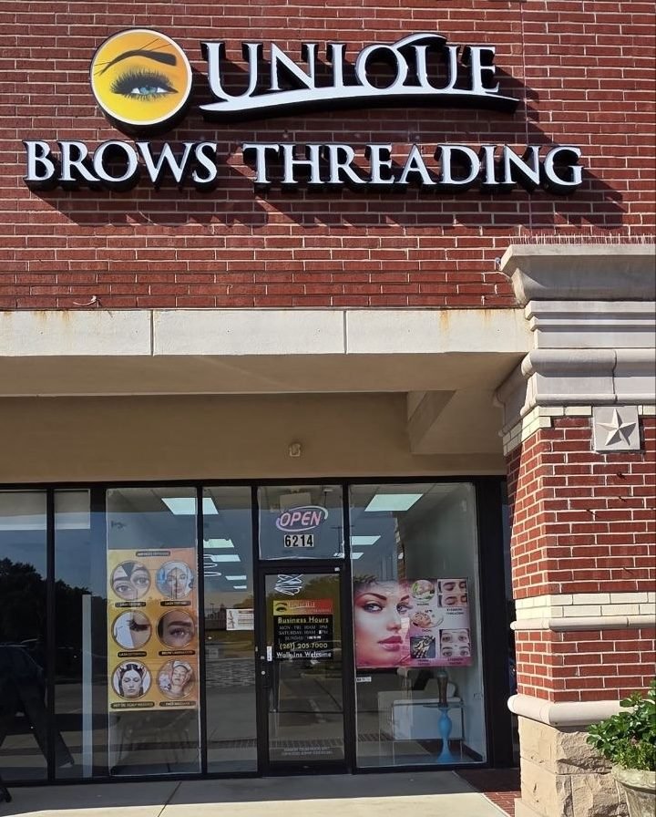 Unique Brows Threading storefront — Missouri City, TX
