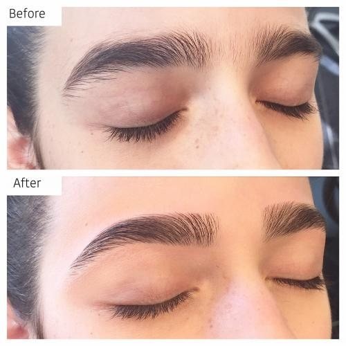 Threading — before & after — Unique Eyebrow Threading